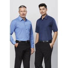 Mens Micro Check Short Sleeve Shirt