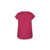 Womens Kayla V-Neck Pleat Blouse