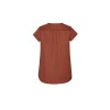 Womens Kayla V-Neck Pleat Blouse