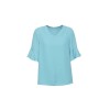 Womens Aria Fluted Sleeve Blouse