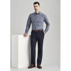 Mens Comfort Wool Stretch Flat Front Pant