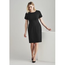 Womens Comfort Wool Stretch Short Sleeve Shift Dress