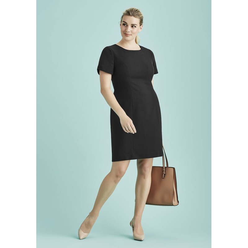 Womens Cool Stretch Short Sleeve Shift Dress