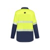 Mens Hi Vis Outdoor Segmented Tape Long Sleeve Shirt