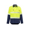 Mens Hi Vis Outdoor Segmented Tape Long Sleeve Shirt