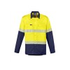 Mens Rugged Cooling Hi Vis Segmented Tape Long Sleeve Shirt