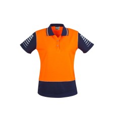 Womens Hi Vis Zone Short Sleeve Polo