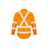 Mens Hi Vis X Back Taped Long Sleeve Shirt