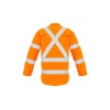 Mens Red Flame Hi Vis X Back Shirt