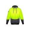 Unisex Hi Vis Textured Jacquard Full Zip Hoodie