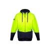 Unisex Hi Vis Textured Jacquard Full Zip Hoodie