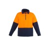 Unisex Hi Vis 1/2 Zip Polar Fleece Pullover