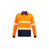 Unisex Hi Vis Segmented Tape Long Sleeve Polo