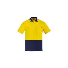 Mens Hi Vis Cotton Short Sleeve Polo