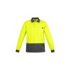 Mens Hi Vis Comfort Back Long Sleeve Polo