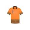 Mens Hi Vis Tracks Short Sleeve Polo