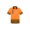 Mens Hi Vis Tracks Short Sleeve Polo