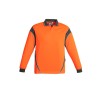 Mens Hi Vis Aztec Long Sleeve Polo