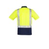 Mens Hi Vis Spliced Short Sleeve Polo - Shoulder Taped