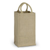 Jute Four Bottle Wine Carrier