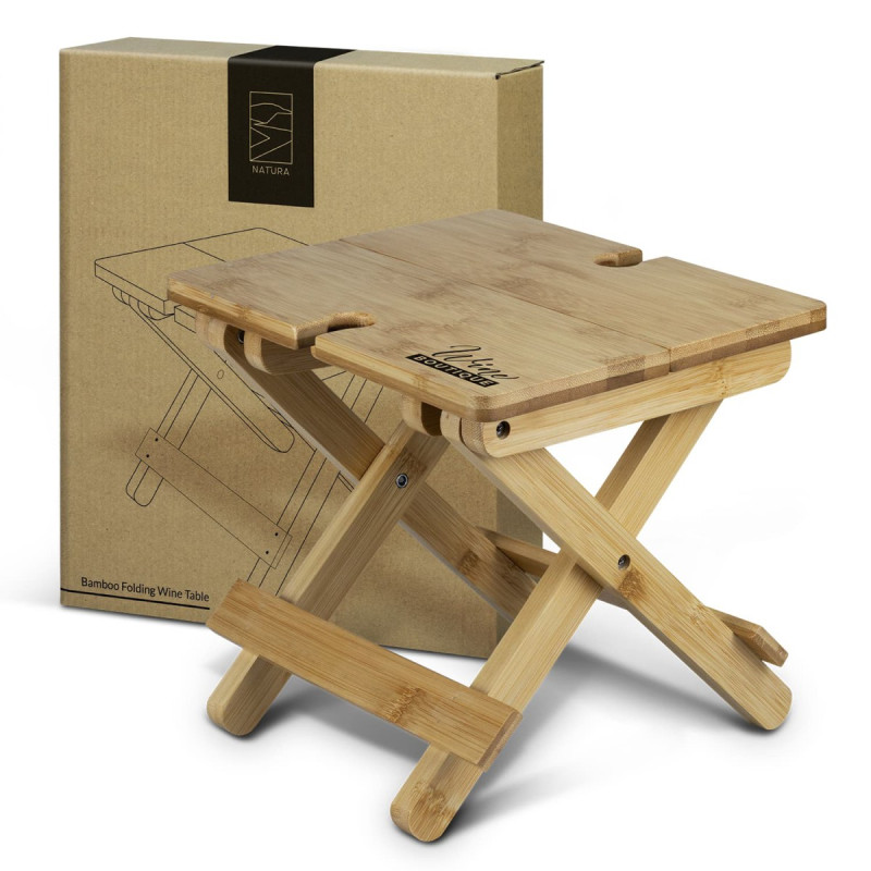 NATURA Bamboo Folding Wine Table