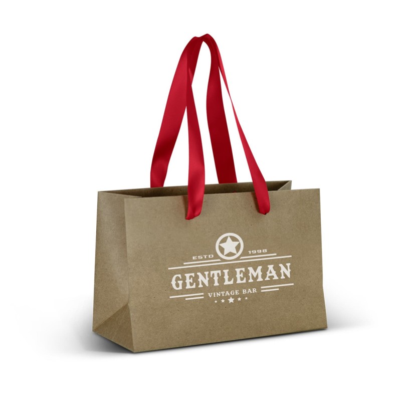 Small Ribbon Handle Paper Bag