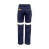 Mens Orange Flame Traditional Style Taped Work Pant